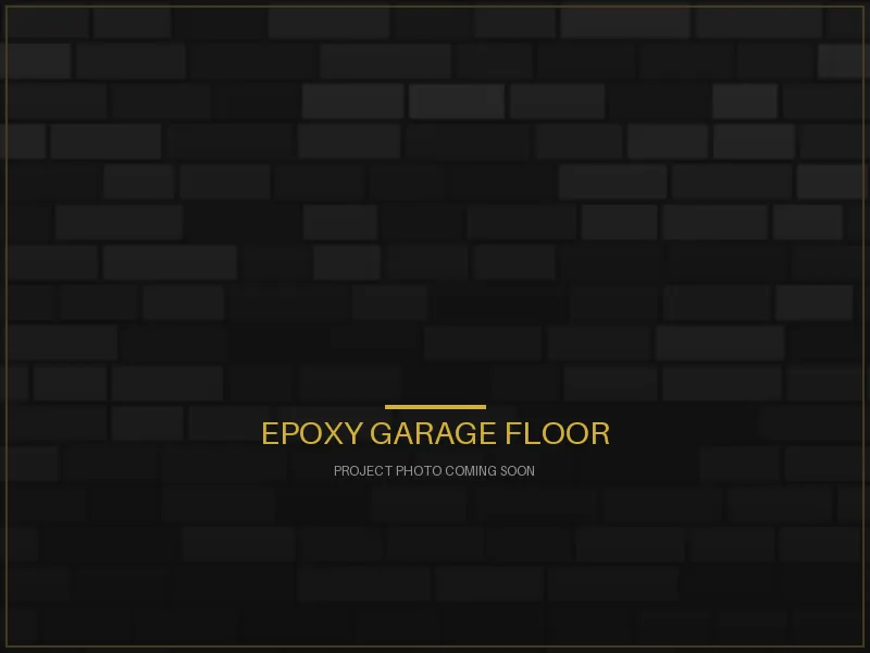Epoxy garage floor project in Kingston
