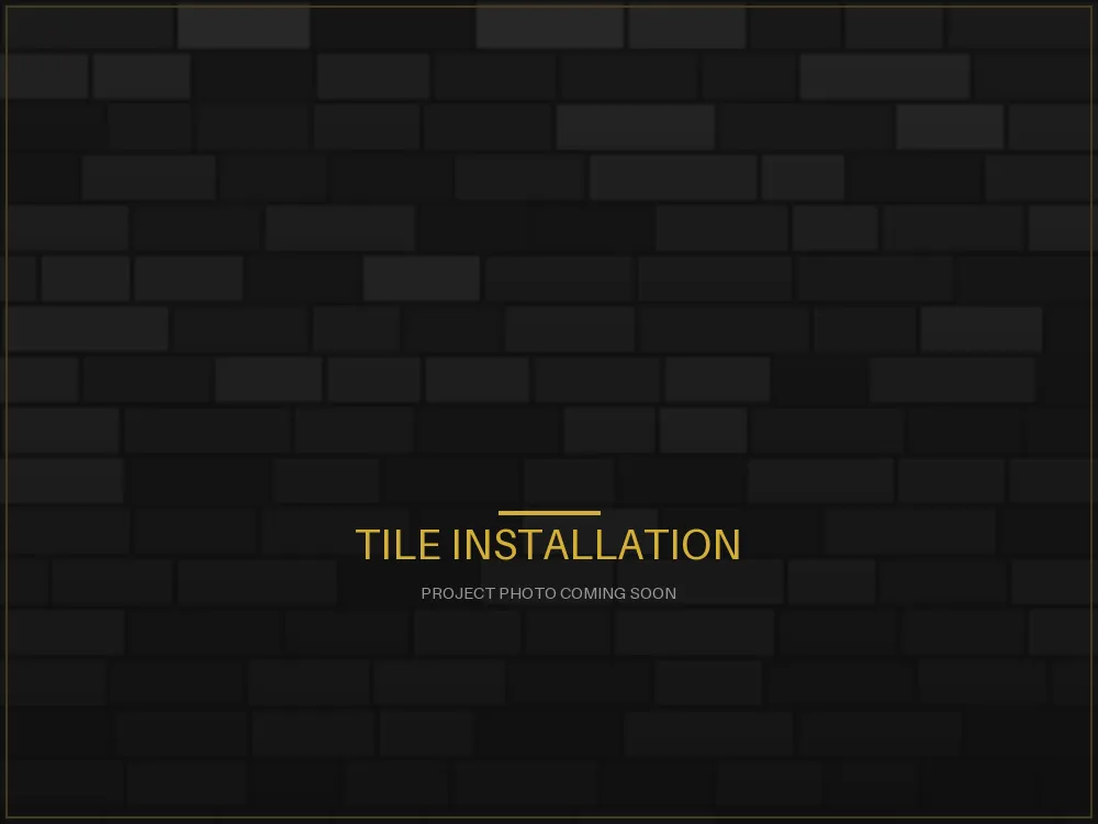 Tile Installation project in Kingston, Ontario